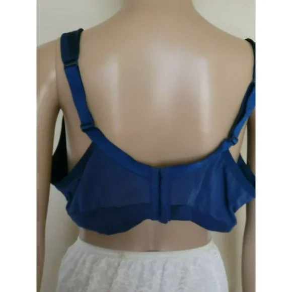 Cacique Wire Free Lightly Lined T-Shirt Bra blue Size 44C - Picture 4 of 8